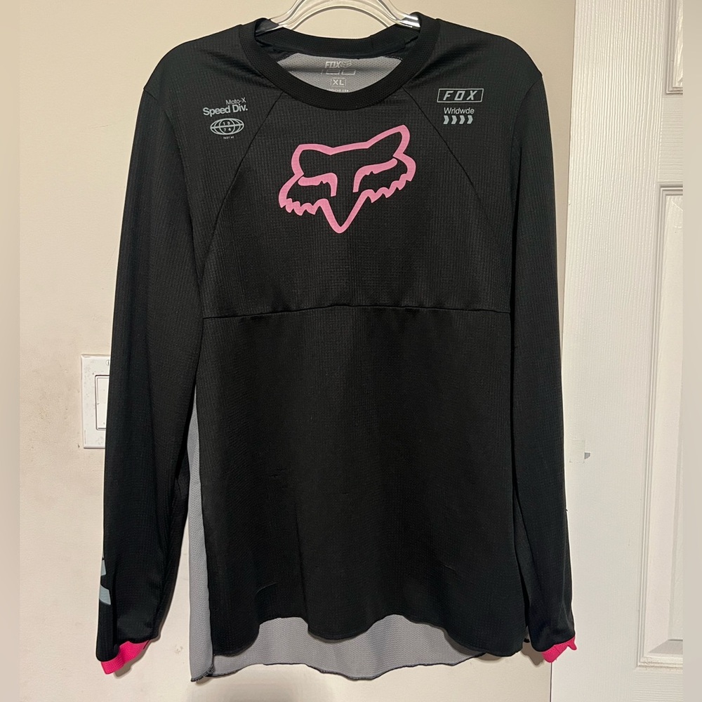 Fox Black and Gray Performance Jersey